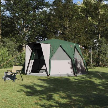 Tent Cabină cu acoperiș cu depozitare Verde 425 x 396 x 222 cm GartenMobel Dekor