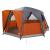 Tent Cabină cu acoperiș Gri și Portocalie 425 x 396 x 222 cm GartenMobel Dekor