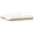 Cadru de pat natural 200 x 200 cm Lemn de pin masiv GartenMobel Dekor