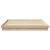 Cadru de pat natural 200 x 200 cm Lemn de pin masiv GartenMobel Dekor