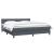 Pat box spring cu saltea, gri închis, 180x220 cm, catifea GartenMobel Dekor
