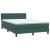Pat box spring cu saltea, verde închis, 160x210 cm, catifea GartenMobel Dekor