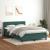 Pat box spring cu saltea, verde închis, 160x210 cm, catifea GartenMobel Dekor