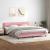 Pat box spring cu saltea, roz, 180x210 cm, catifea GartenMobel Dekor