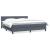 Pat box spring cu saltea, gri închis, 180x220 cm, catifea GartenMobel Dekor