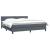 Pat box spring cu saltea, gri închis, 180x220 cm, catifea GartenMobel Dekor
