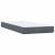 Pat box spring cu saltea, gri închis, 180x220 cm, catifea GartenMobel Dekor