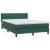Pat box spring cu saltea, verde închis, 160x210 cm, catifea GartenMobel Dekor