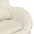 Scaun Egg cu Taburet Crem 63 x 73 x 90 cm Catifea GartenMobel Dekor