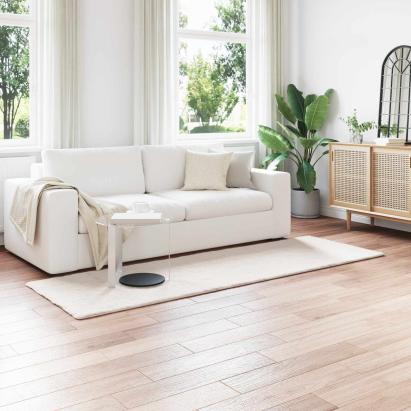 Covor din Blană Faux de Iepure Olite Crem 80 x 250 cm Poliester GartenMobel Dekor