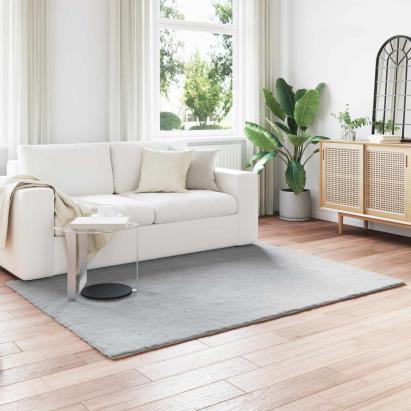 Covor din Blană Faux de Iepure Olite Gri 120 x 170 cm Poliester GartenMobel Dekor