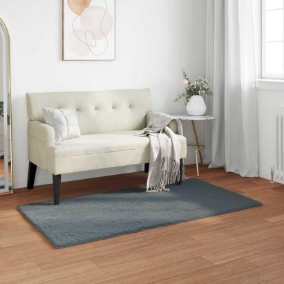 Covor din Blană Faux de Iepure Olite Antracit 80 x 150 cm GartenMobel Dekor