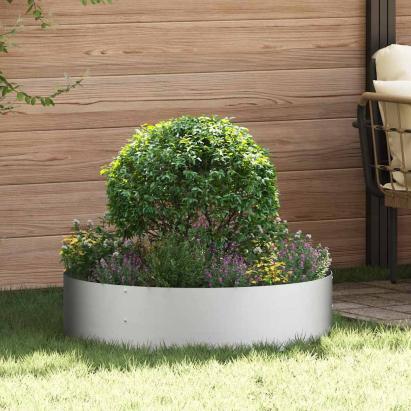Vază pentru Grădină 5 pcs Argintiu 80 x 80 x 20 cm GartenMobel Dekor