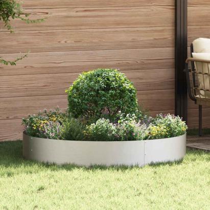 Vază pentru Grădină 5 pcs Argintiu 120 x 120 x 20 cm GartenMobel Dekor