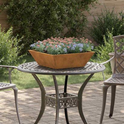 Vază pentru Grădină 5 pcs Ruginit 50 x 50 x 15 cm GartenMobel Dekor