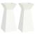 Vază pe pilon 2 pcs Alb 35 x 35 x 73 cm GartenMobel Dekor