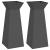 Vază pe pilon 2 pcs Negru 40 x 40 x 100 cm GartenMobel Dekor