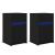 Noptieră LED 2 pcs Stejar negru 38 x 34 x 61 cm Lemn compozit GartenMobel Dekor