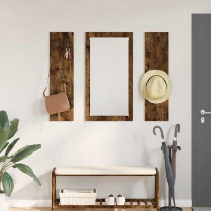 Răcător de paltoane montat pe perete Pe perete Stejar afumat GartenMobel Dekor