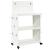 Cărucior pentru unelte cu raft cu roata Alb 65 x 35 x 111 cm GartenMobel Dekor