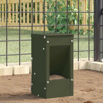 Urmărire pentru iepuri Verde măsliniu 12,5 x 12,5 x 25 cm GartenMobel Dekor
