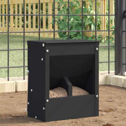 Urmărire pentru iepuri Negru 20 x 12,5 x 25 cm GartenMobel Dekor