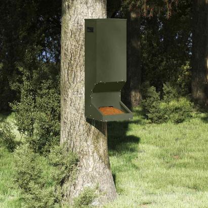 Feeder pentru cerbi Verde măsliniu 28 x 30 x 80 cm GartenMobel Dekor