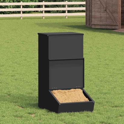 Feeder pentru porci Negru 55 x 51 x 91.5 cm GartenMobel Dekor