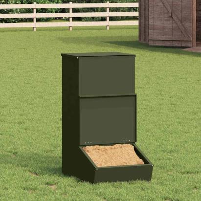 Feeder pentru porci Verde măsliniu 55 x 51 x 91.5 cm GartenMobel Dekor