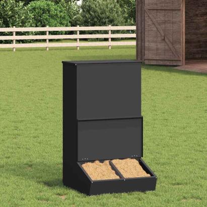 Feeder pentru porci Negru 55 x 51 x 91.5 cm GartenMobel Dekor