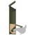 Feeder pentru pui Verde măsliniu 13 x 12 x 51 cm GartenMobel Dekor
