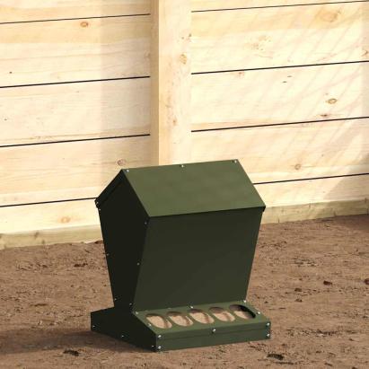 Feeder pentru pui Verde măsliniu 30 x 30 x 39 cm GartenMobel Dekor