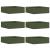 Margine pentru gazon 6 pcs Verde măsliniu 40 x 40 x 13 cm Oțel GartenMobel Dekor