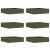 Margine pentru gazon 6 pcs Verde măsliniu 50 x 50 x 13 cm Oțel GartenMobel Dekor