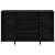 Bufet Stejar negru 120 x 30 x 75 cm Lemn compozit GartenMobel Dekor