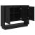Bufet Stejar negru 97 x 29 x 75 cm Lemn compozit GartenMobel Dekor