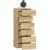 Comoda cu 6 sertare, PAL laminat 16 mm, 40x35x109 cm, stejar artisan Household NewTrend