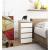 Comoda cu 4 sertare, PAL laminat 16mm, 40x35x74 cm, stejar sonoma si alb Household NewTrend