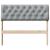Tăblie tapițată Gri deschis 90 cm Lemn de pin masiv GartenMobel Dekor