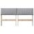 Tăblie tapițată Gri deschis 140 cm Lemn de pin masiv GartenMobel Dekor