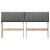 Tăblie tapițată Gri închis 140 cm Lemn de pin masiv GartenMobel Dekor