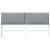 Tăblie tapițată Gri deschis 200 cm Lemn de pin masiv GartenMobel Dekor