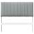 Tăblie tapițată Gri deschis 100 cm Lemn de pin masiv GartenMobel Dekor