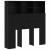 Tablă de pat cu sertar cu raft Stejar Negru 100 x 19 x 103,5 cm GartenMobel Dekor