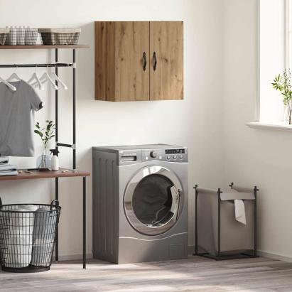 Dulap de perete stejar artizanal 60 x 31 x 60 cm Lemn compozit GartenMobel Dekor