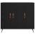 Bufet Negru 90 x 34 x 80 cm Lemn compozit GartenMobel Dekor