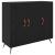 Bufet Negru 90 x 34 x 80 cm Lemn compozit GartenMobel Dekor
