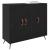 Bufet Negru 90 x 34 x 80 cm Lemn compozit GartenMobel Dekor
