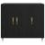 Bufet Negru 90 x 34 x 80 cm Lemn compozit GartenMobel Dekor