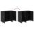 Bufet Negru 90 x 34 x 80 cm Lemn compozit GartenMobel Dekor